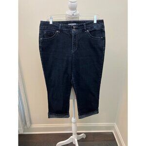 Bandolinoblu Dark Wash Capri Blue Jeans Size 12